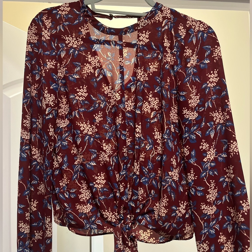 madewell tie front top